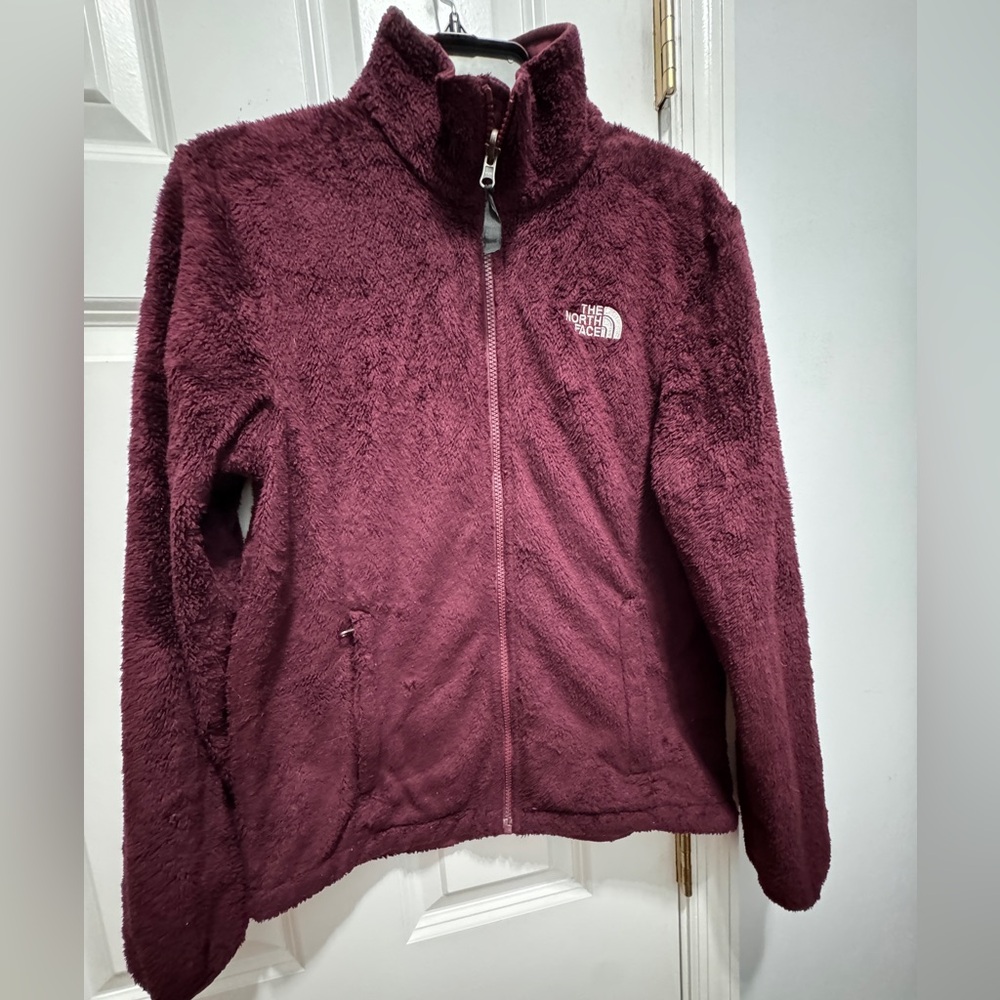 The North Face size M mauve fleece sweater jacket